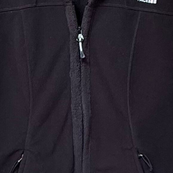 The North Face Black Fleece Lined Zip Front Long Sleeve Jacket Sz M - Picture 6 of 10
